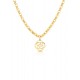 COLAR AÇO SENHORA ROSE PEARL GOLD OJRN01D