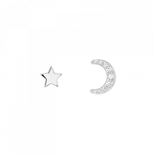 BRINCOS PRATA MIX & MATCH MOON STAR SILVER UK.TN.1204.0033