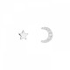 BRINCOS PRATA MIX & MATCH MOON STAR SILVER UK.TN.1204.0033