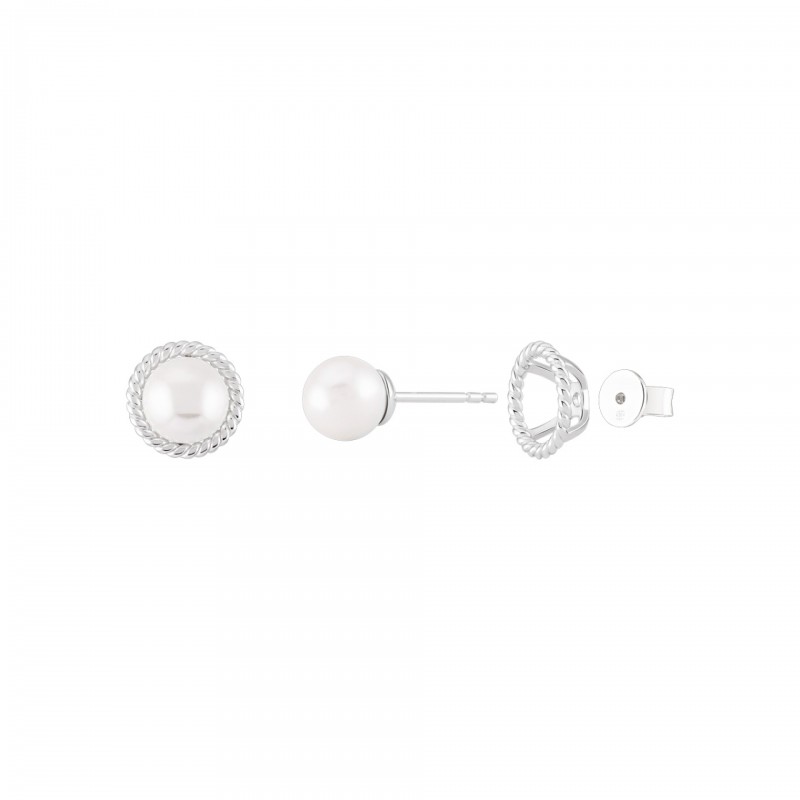 TORNILHOS PRATA PEARL TWIST UK.TN.1204.0040